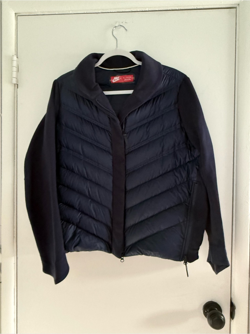 Nike Tech Fleece AeroLoft Down Bomber Jacket Navy Women’s XL 804982-423